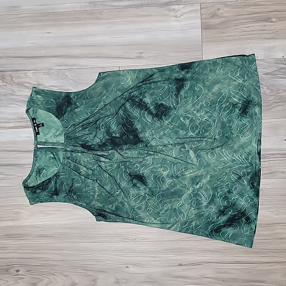 Tank Top - Small - Green Tie Dye